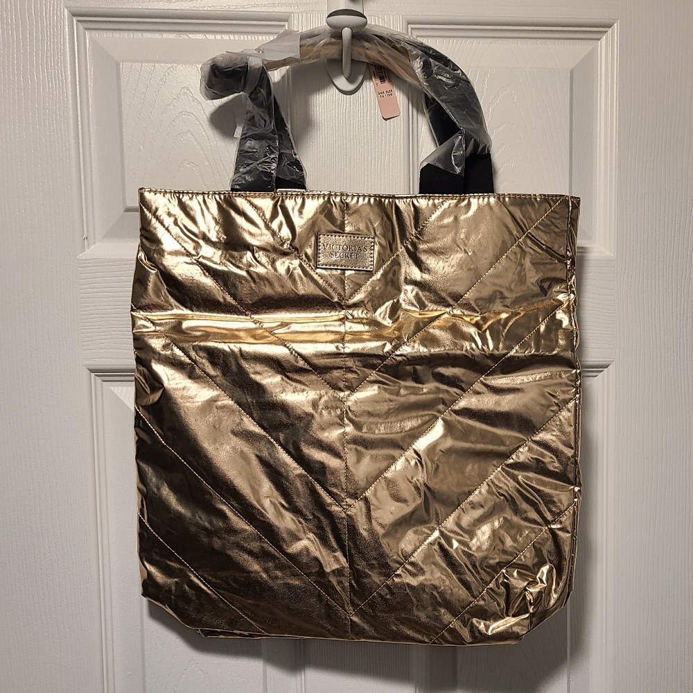 BNWT VICTORIAS SECRET ROSE GOLD TOTE